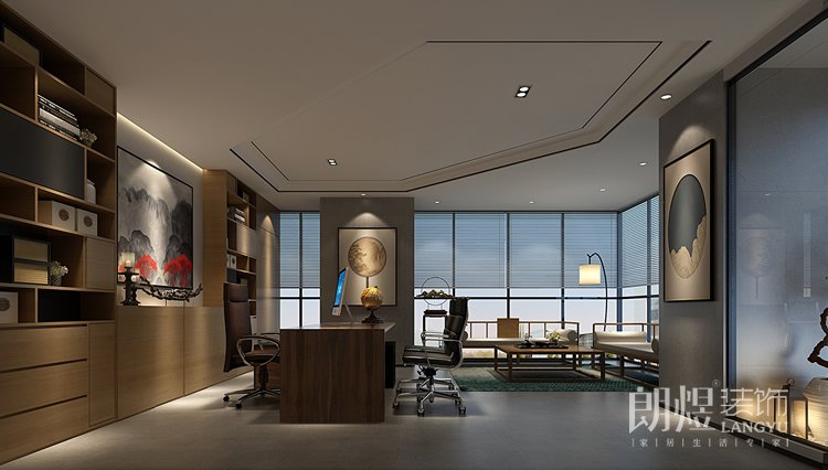 老總辦公室背景墻設(shè)計(jì)