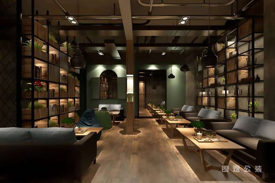 田園風(fēng)書吧設(shè)計(jì)效果圖