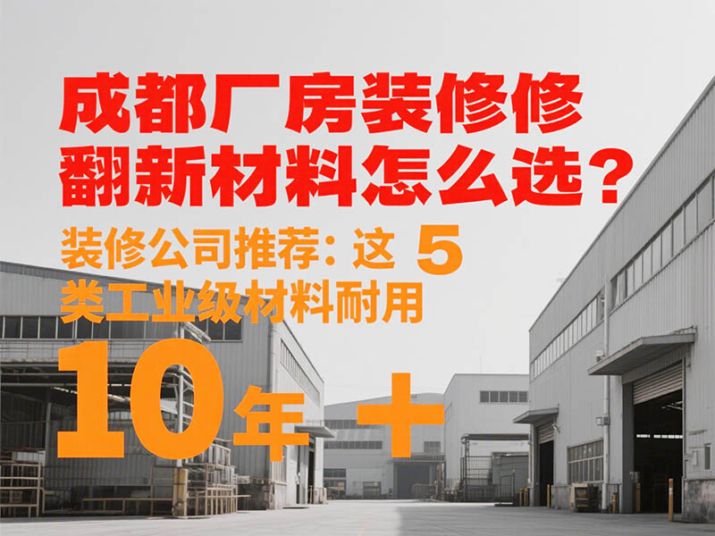 成都廠房裝修翻新材料怎么選？裝修公司推薦：這 5 類工業(yè)級材料耐用 10 年 +