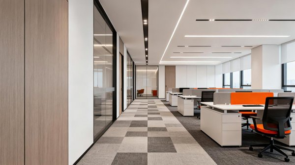 辦公室裝修時(shí)把地毯鋪成丁字形好嗎？